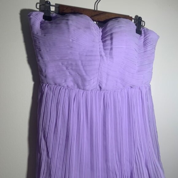 NWT Azazie Atelier Ruffled Tiered Isla Lilac Bridesmaid Maxi Dress - Size 8 - Picture 5 of 8